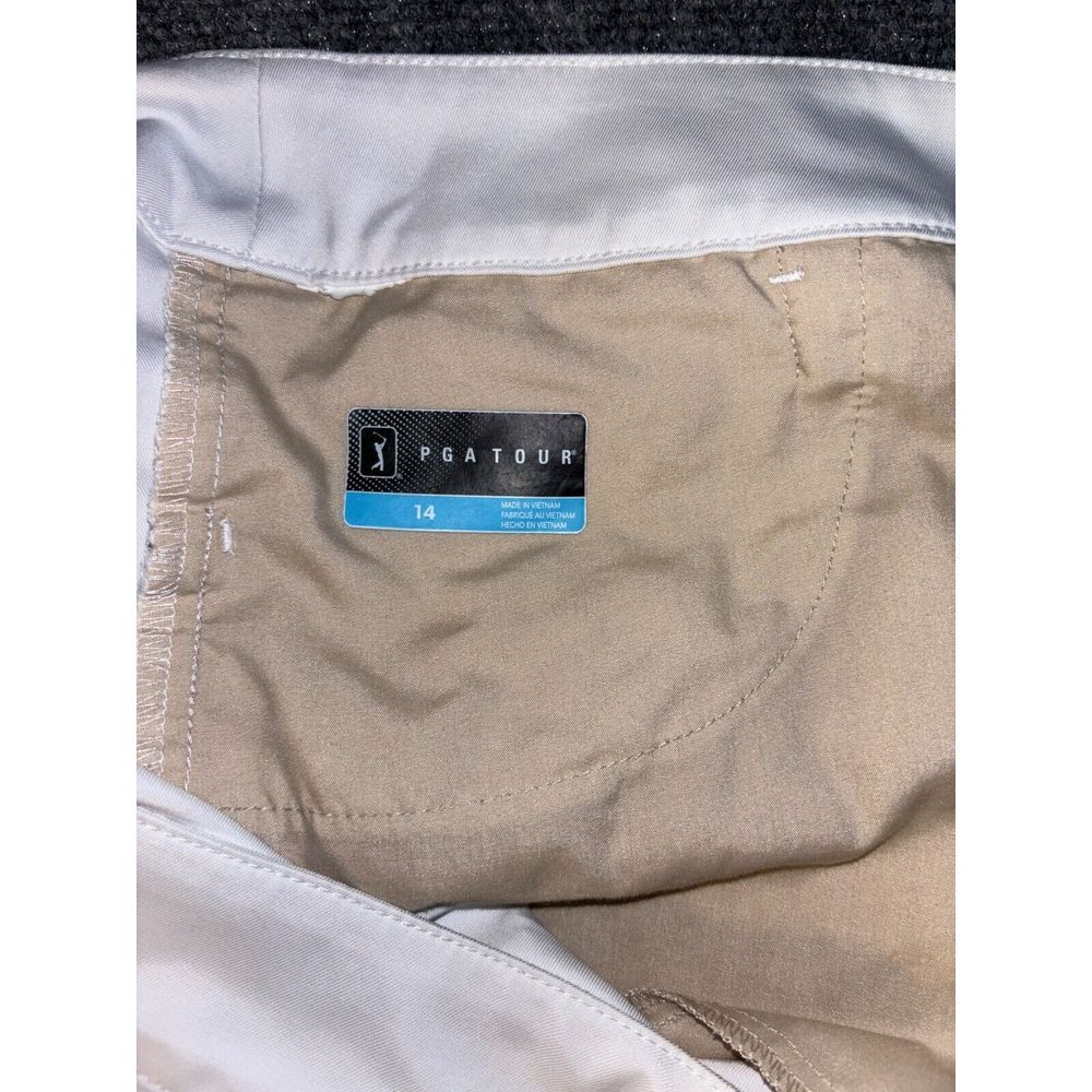 PGA TOUR Bermuda Shorts Women's Size 14 White Pockets Flat Front Regular Outdoor - Picture 5 of 5